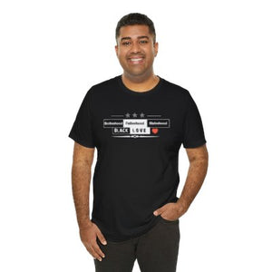 'Lax Apparels Black Love Tribute Motivational T-Shirt, Unisex, Black Graphic Tee