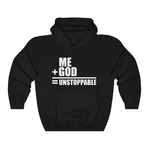 Me + God=Unstoppable Hooded Sweatshirt