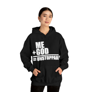 'Lax Apparels Unstoppable Faith-Based Motivational Hoodie, Unisex, Black Sweatshirt