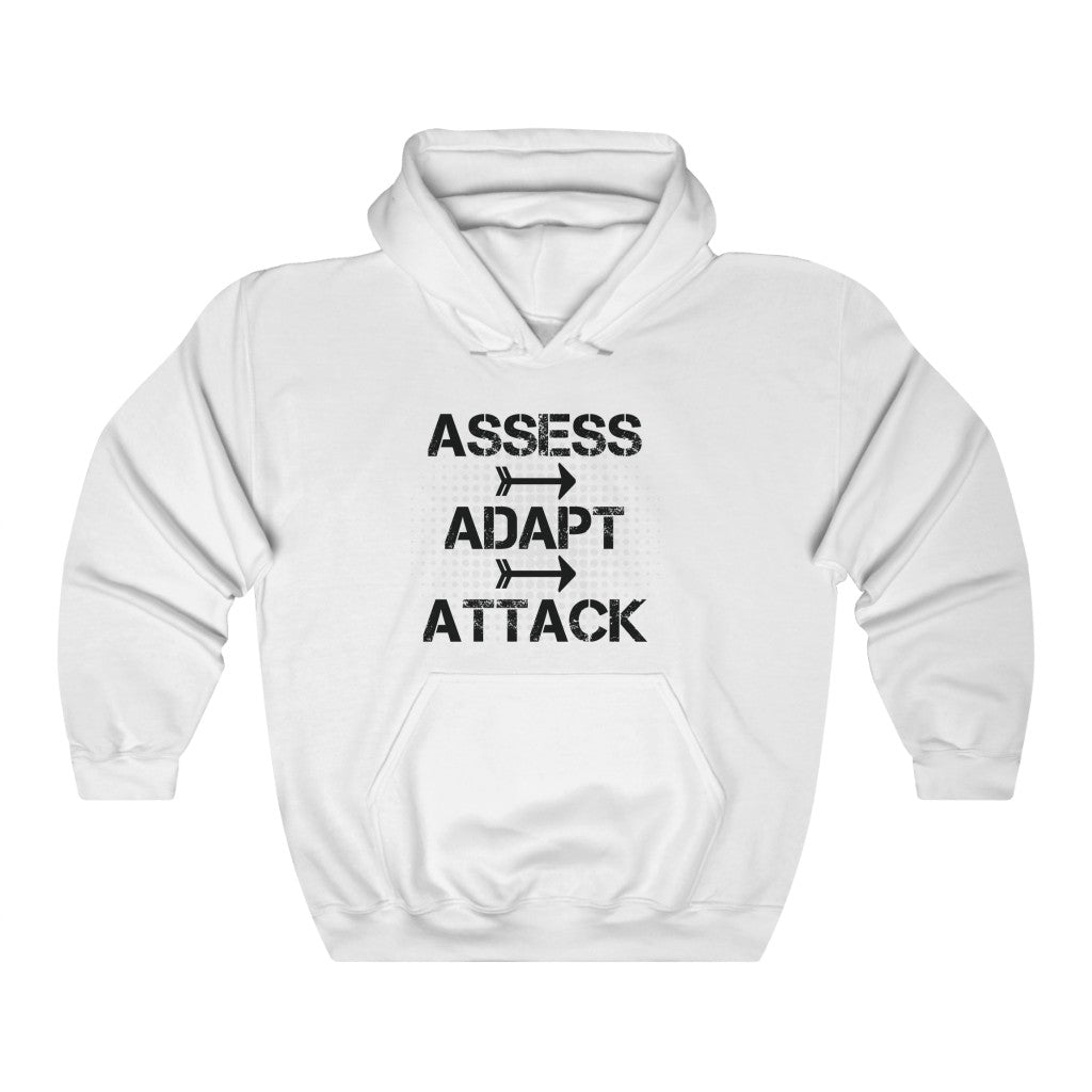 Assess CEO White Unisex Heavy Blend™ Hooded Sweatshirt