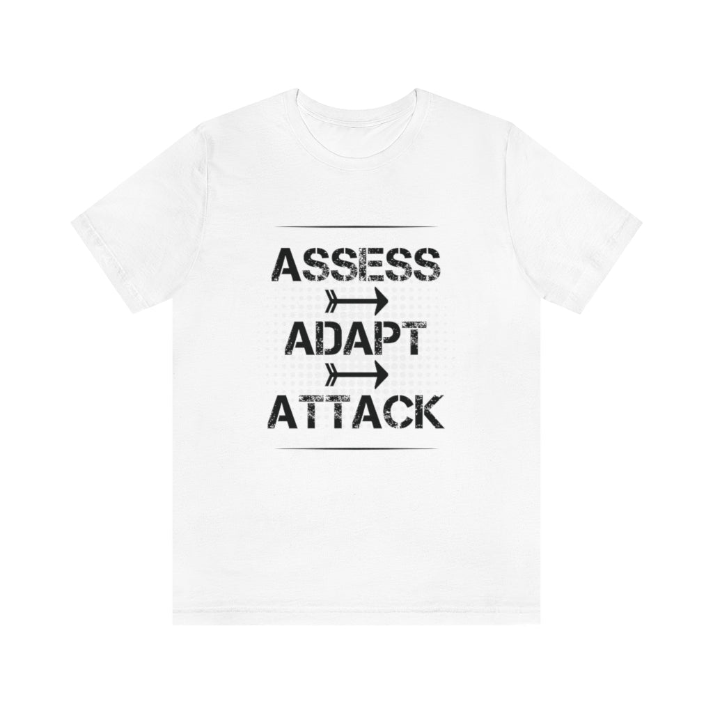 Assess Mr. CEO Unisex White Crew Neck Tee